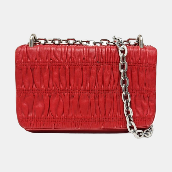 Mini Bag Quilted Lambskin Red