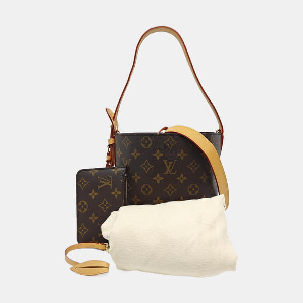 ALL IN BB Monogram Coated Canvas Brown