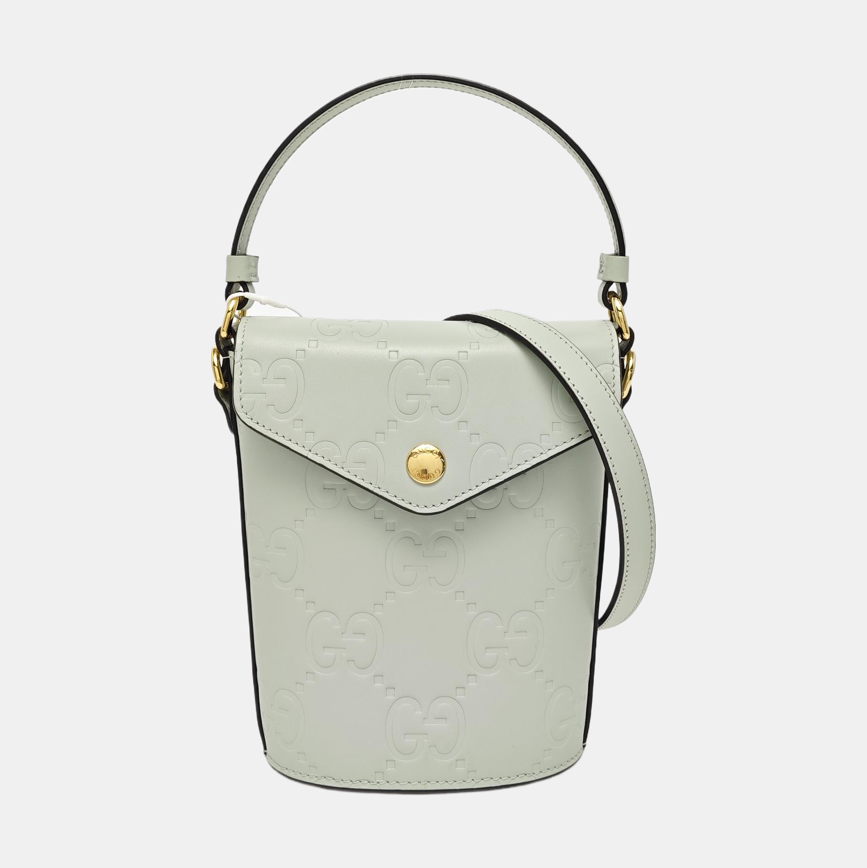 Monogram Calfskin Bucket Bag Mini Green