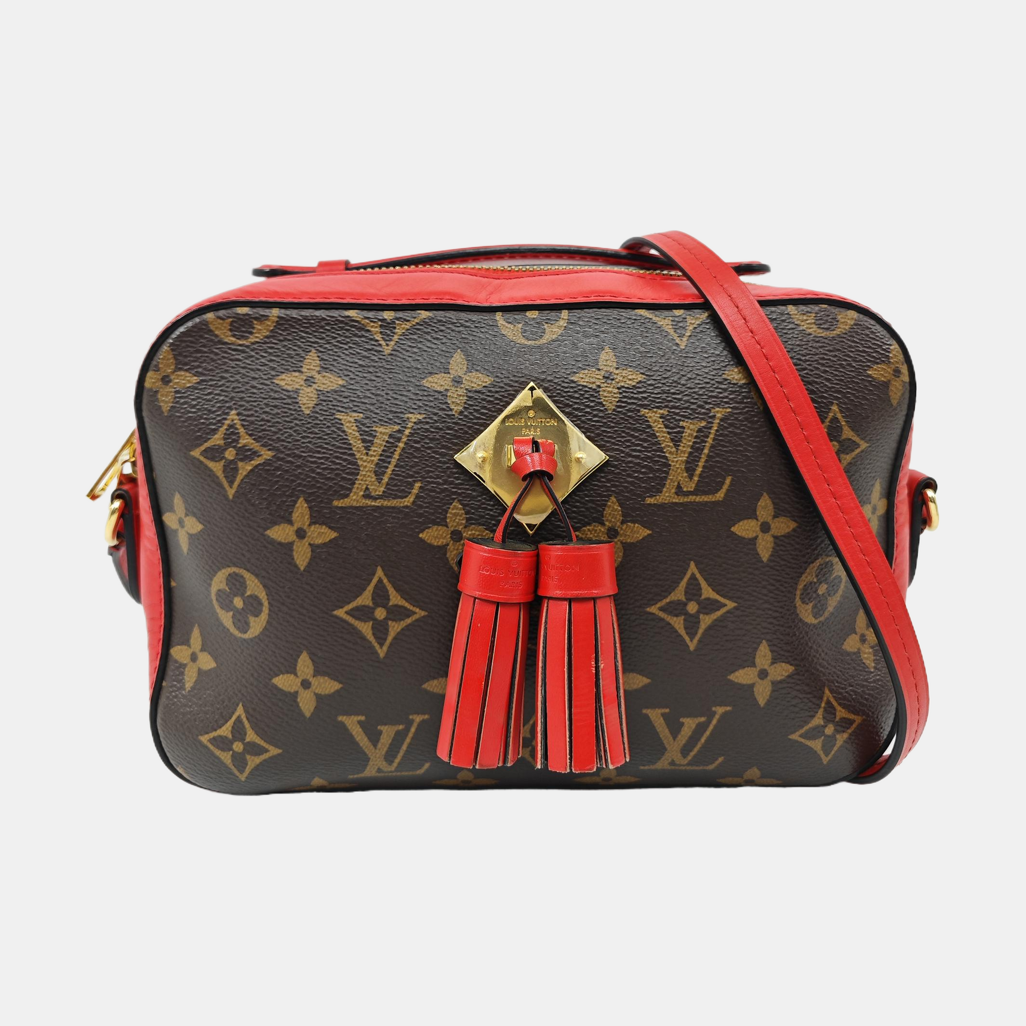 SAINTONGE Monogram Coated Canvas Brown