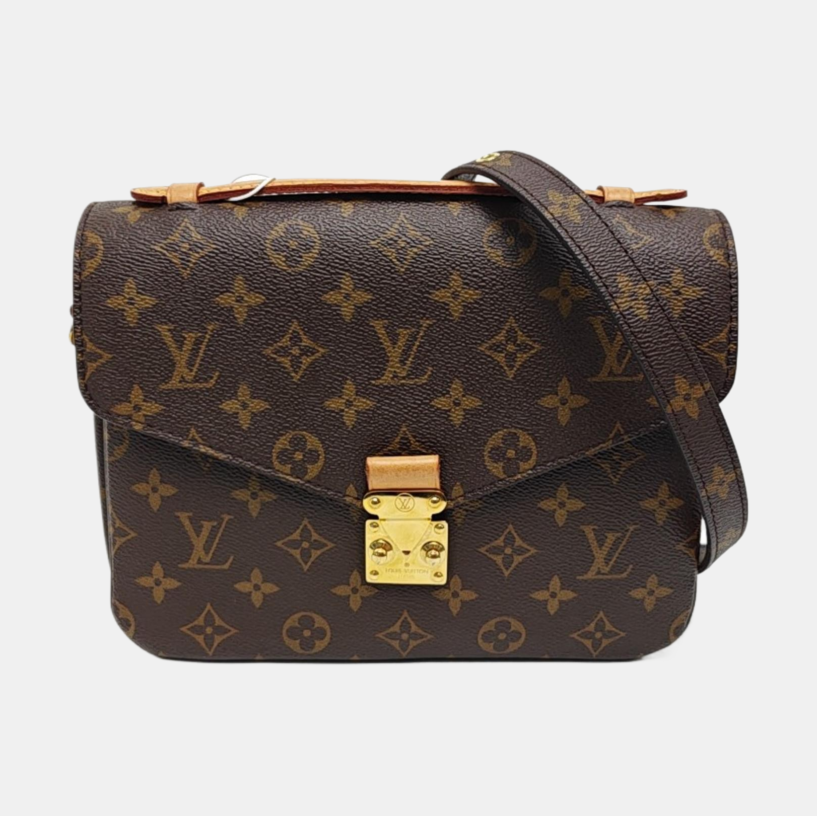 MÉTIS MM Monogram Coated Canvas Brown