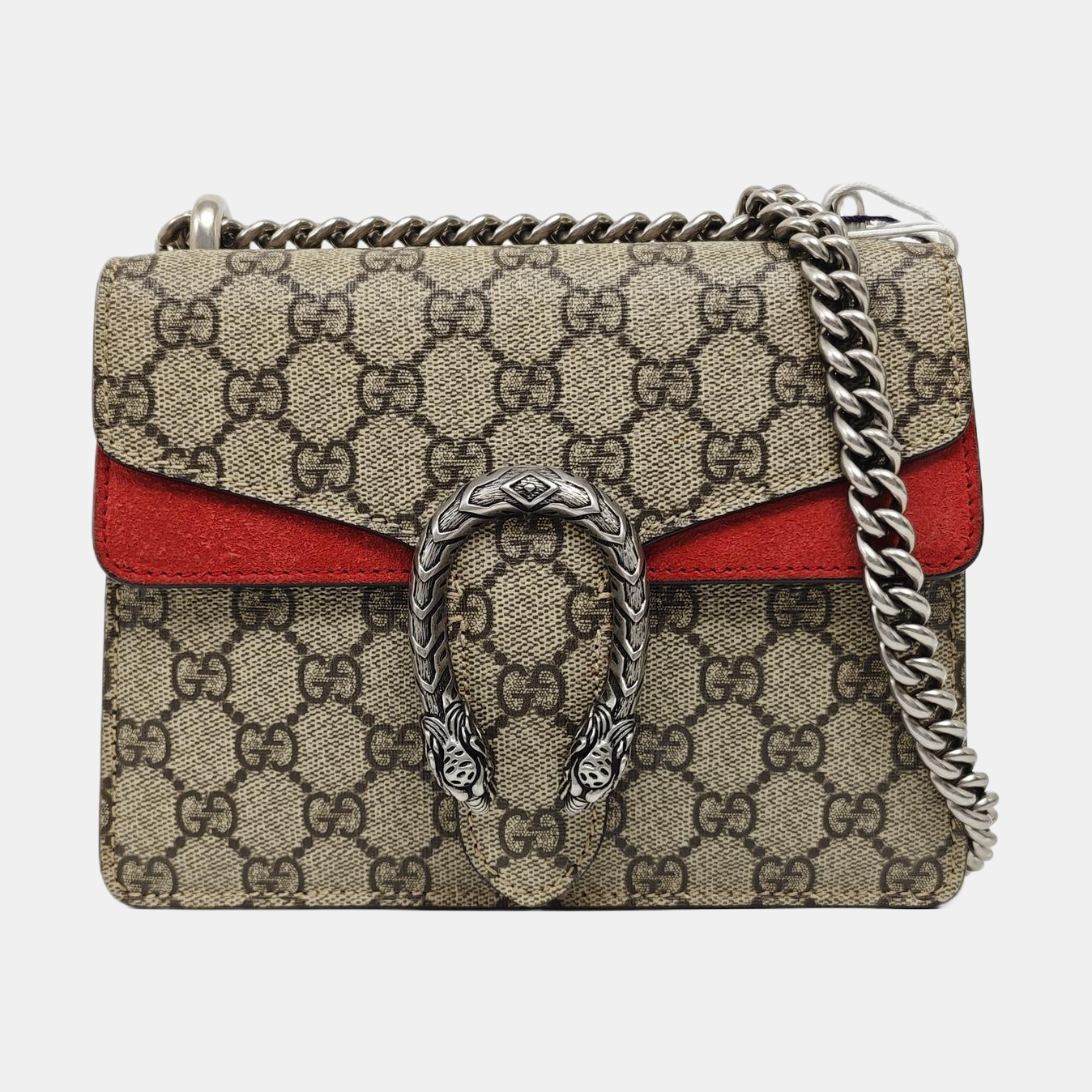 Dionysus Mini Monogram Coated Canvas Beige