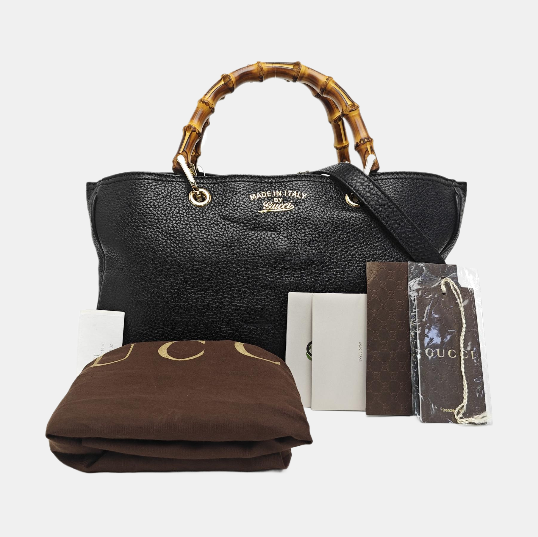 Bamboo 1947 Medium Calfskin Black
