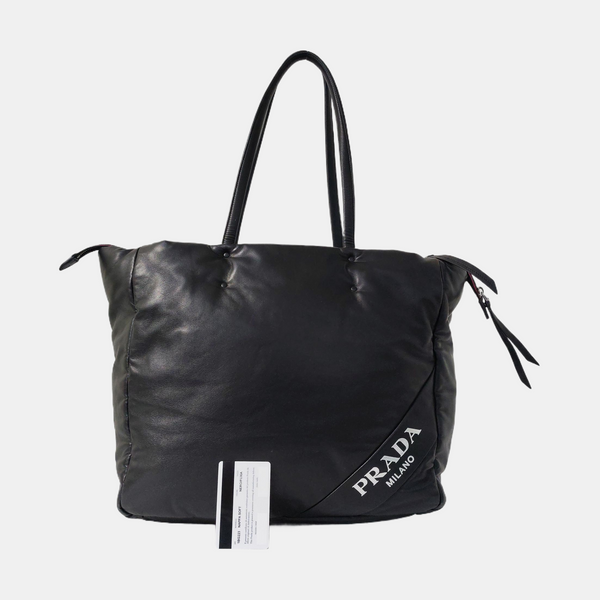 Lambskin Tote Bag Black