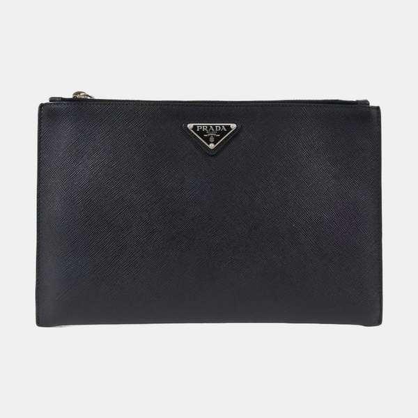 Clutch Saffiano Calfskin Black
