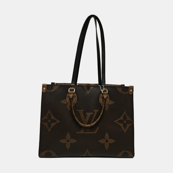 ONTHEGO MM Monogram Coated Canvas Brown
