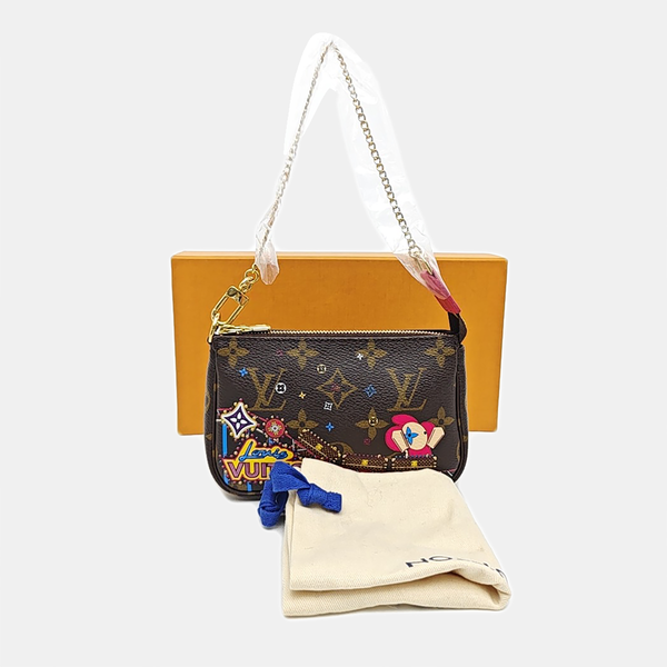 ACCESORIOS Lona recubierta Mini Monogram marrón