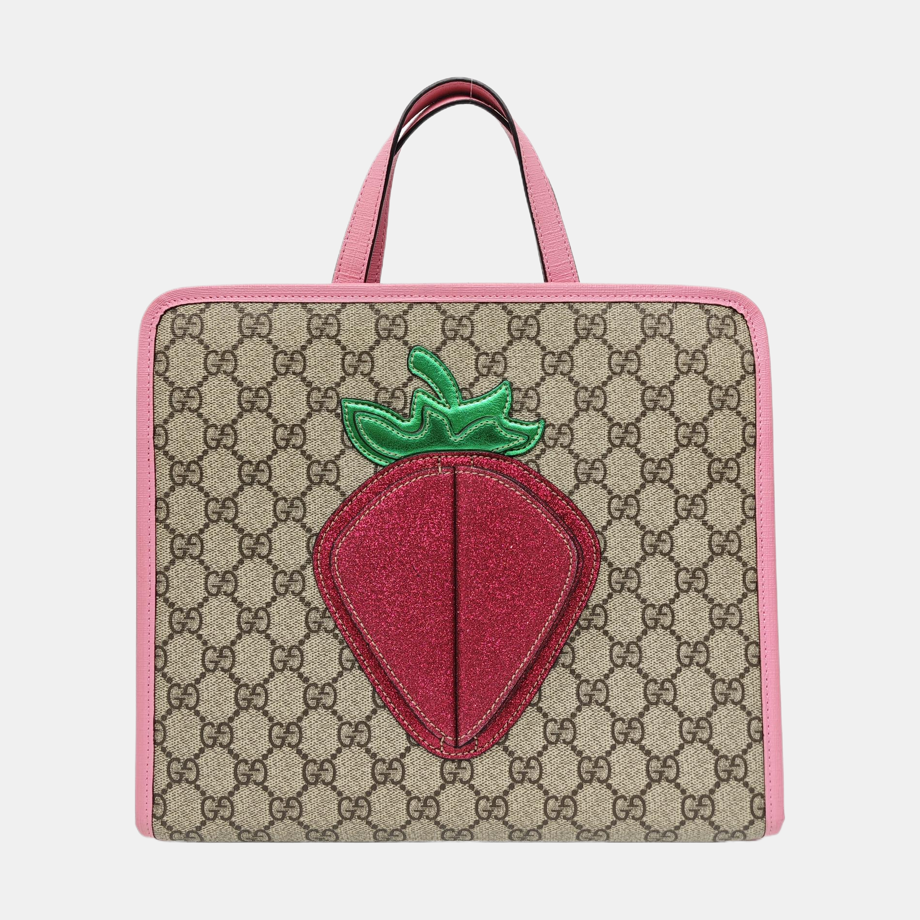 Children’s GG Bucket Monogram Coated Canvas Beige