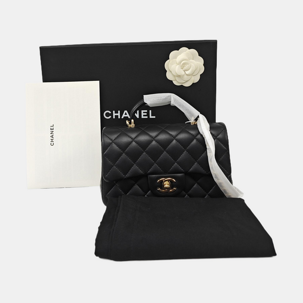 CLASSIC FLAP Mini Quilted Lambskin Black