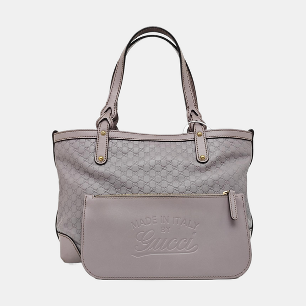 Calfskin Tote Bag Gray