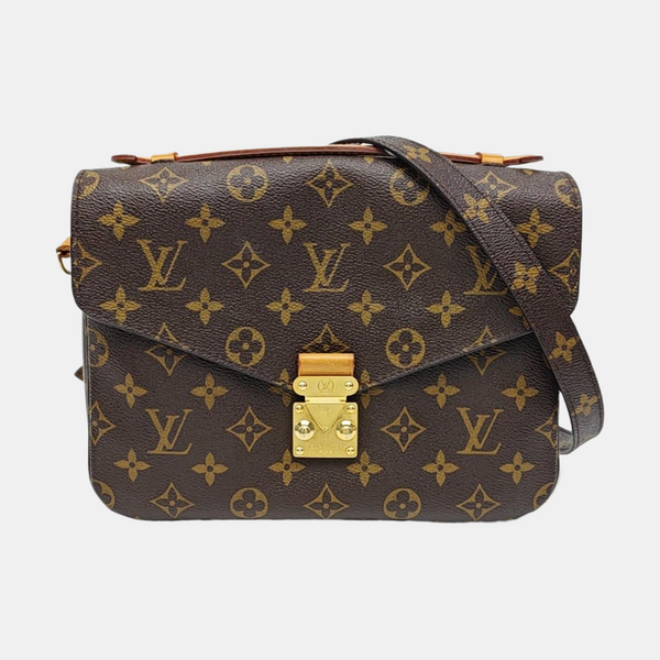 MÉTIS MM Monogram Coated Canvas Brown