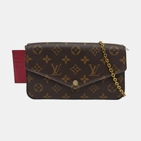 FÉLICIE Monogram Coated Canvas Brown