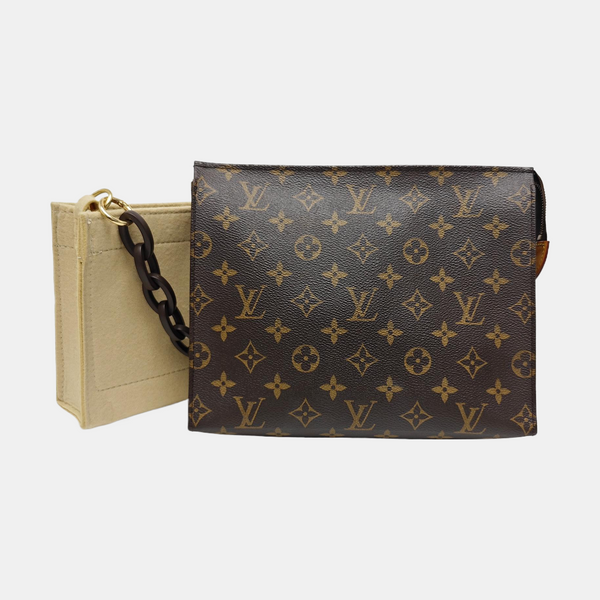 TOILET POCKET 26 Monogram Coated Canvas Brown