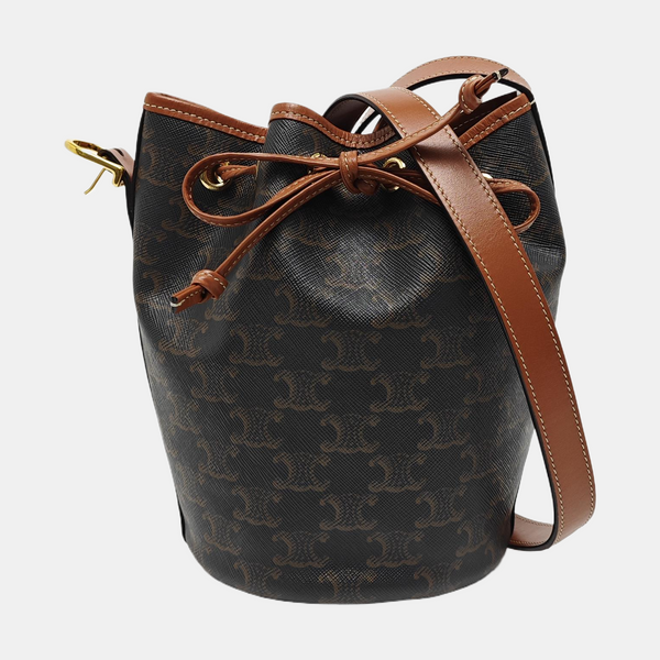 TRIOMPHE CANVAS Small Coated Canvas Brown