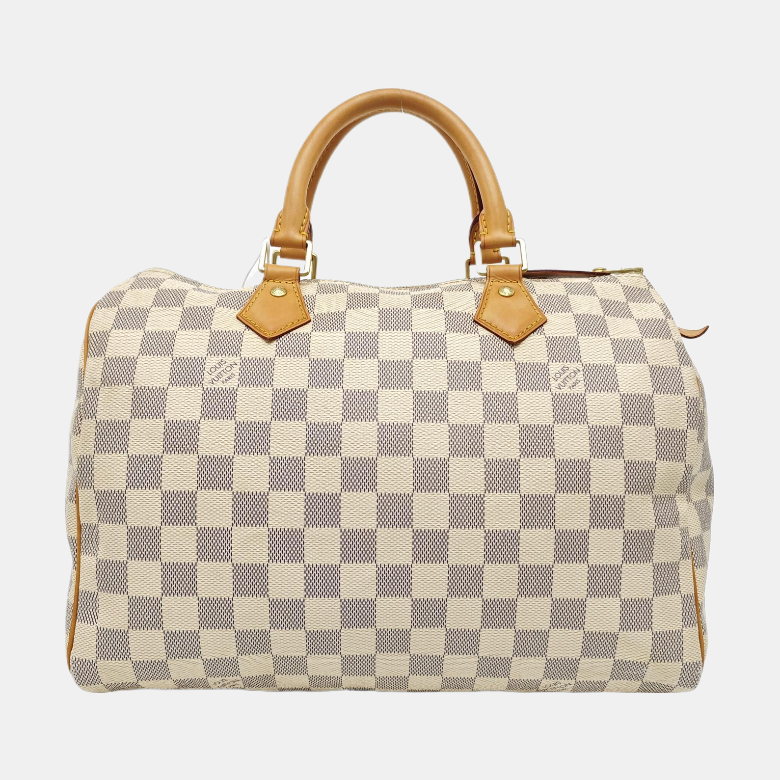 SPEEDY 30 Damier Azur Coated Canvas White