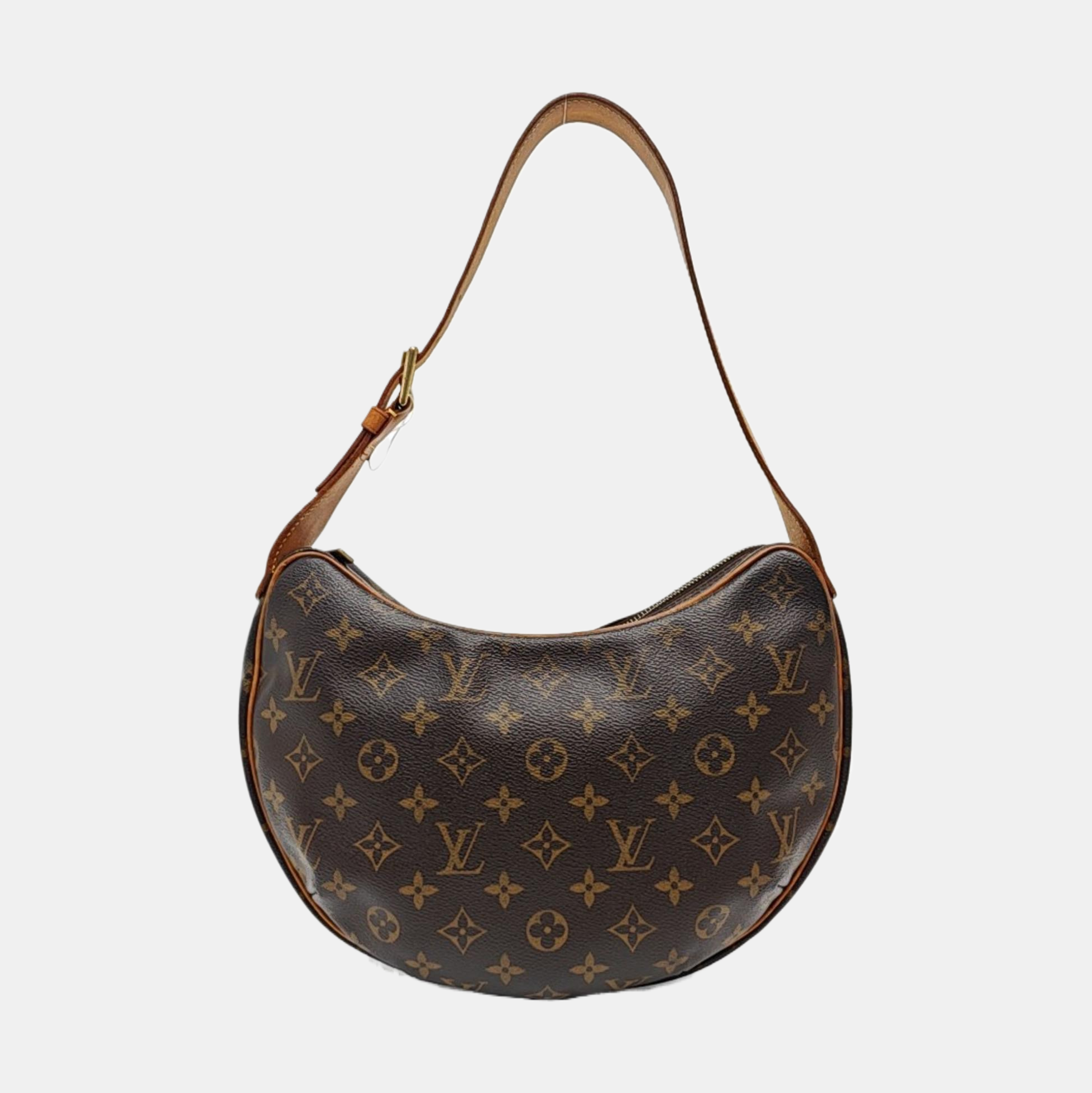 CROISSANT MM Monogram Coated Canvas Brown
