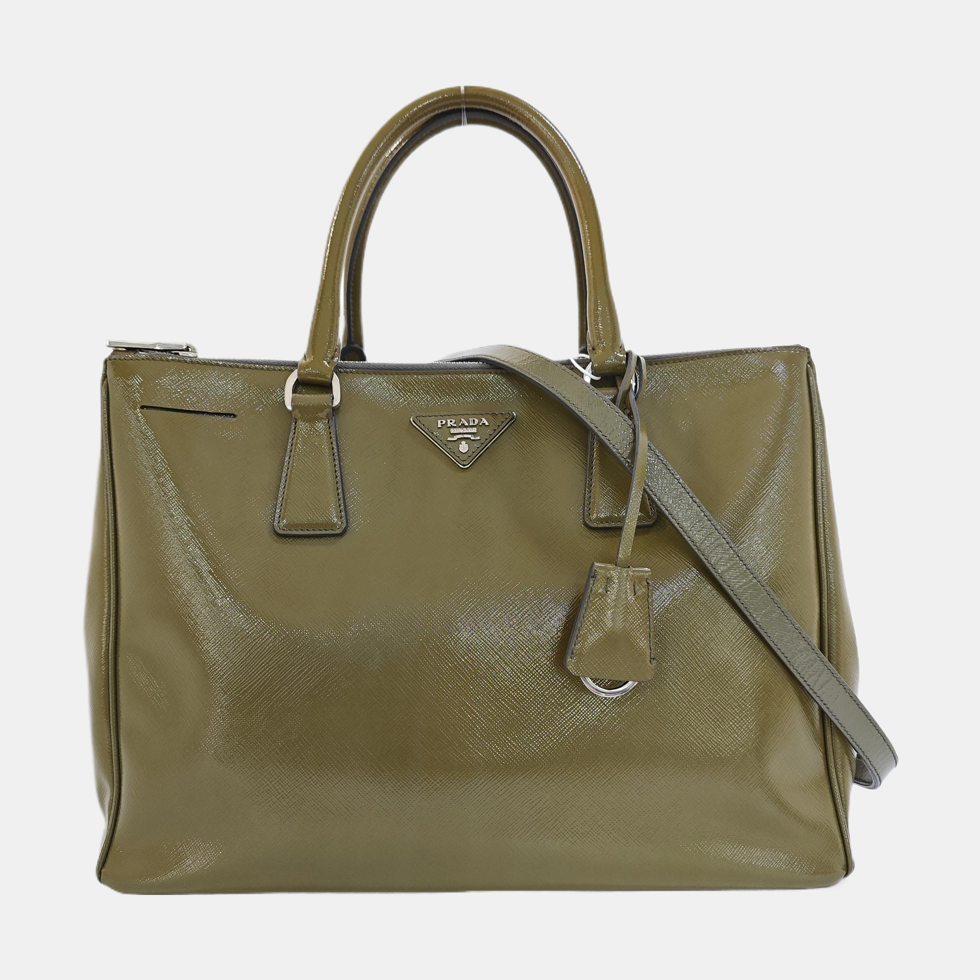 Saffiano Calfskin Tote Bag Large Green