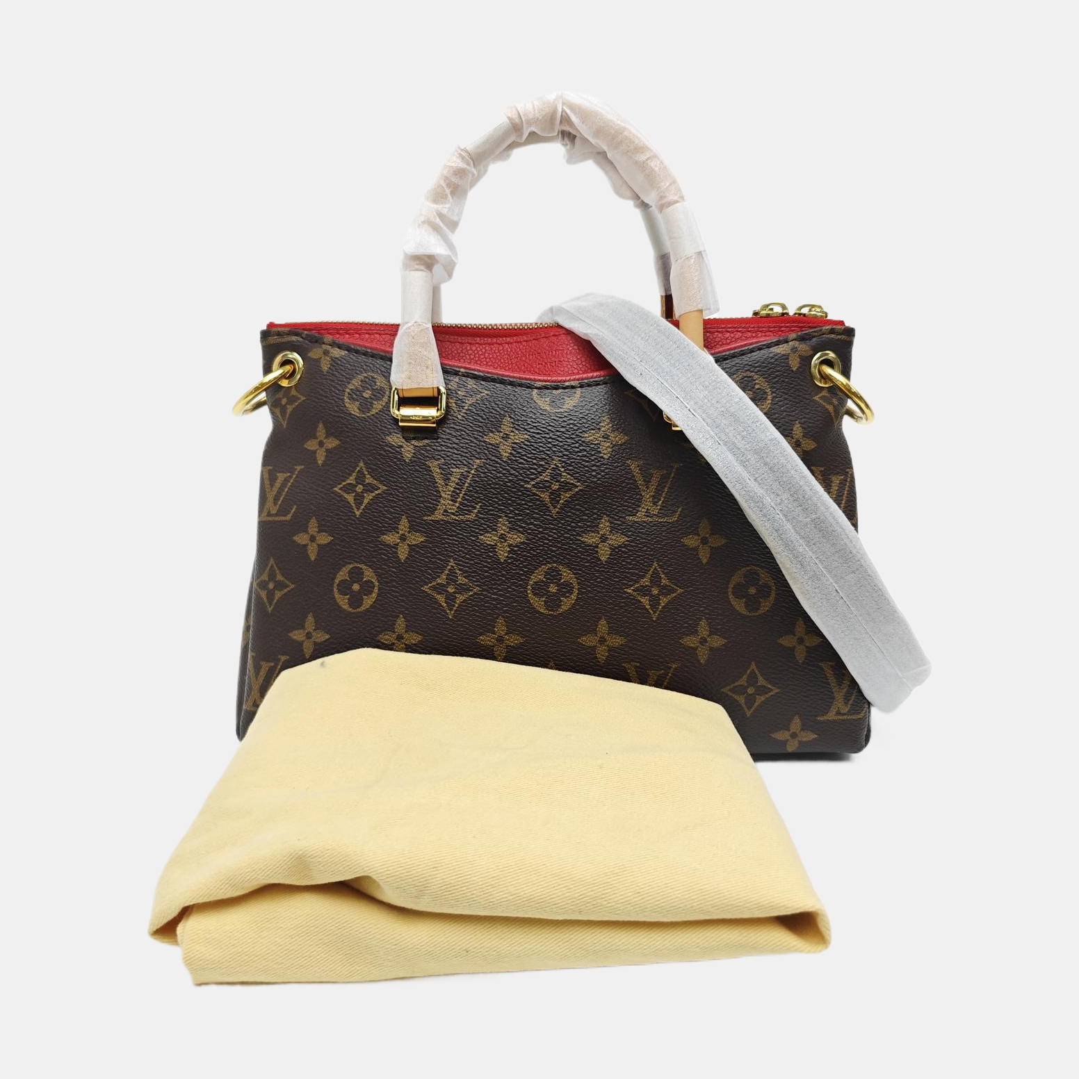PALLAS BB Monogram Coated Canvas Brown