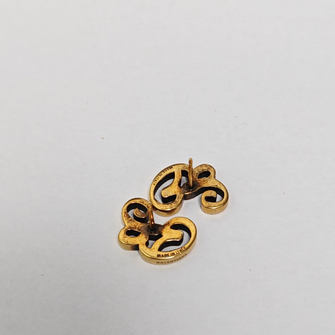 Metal Gold Stud Earrings