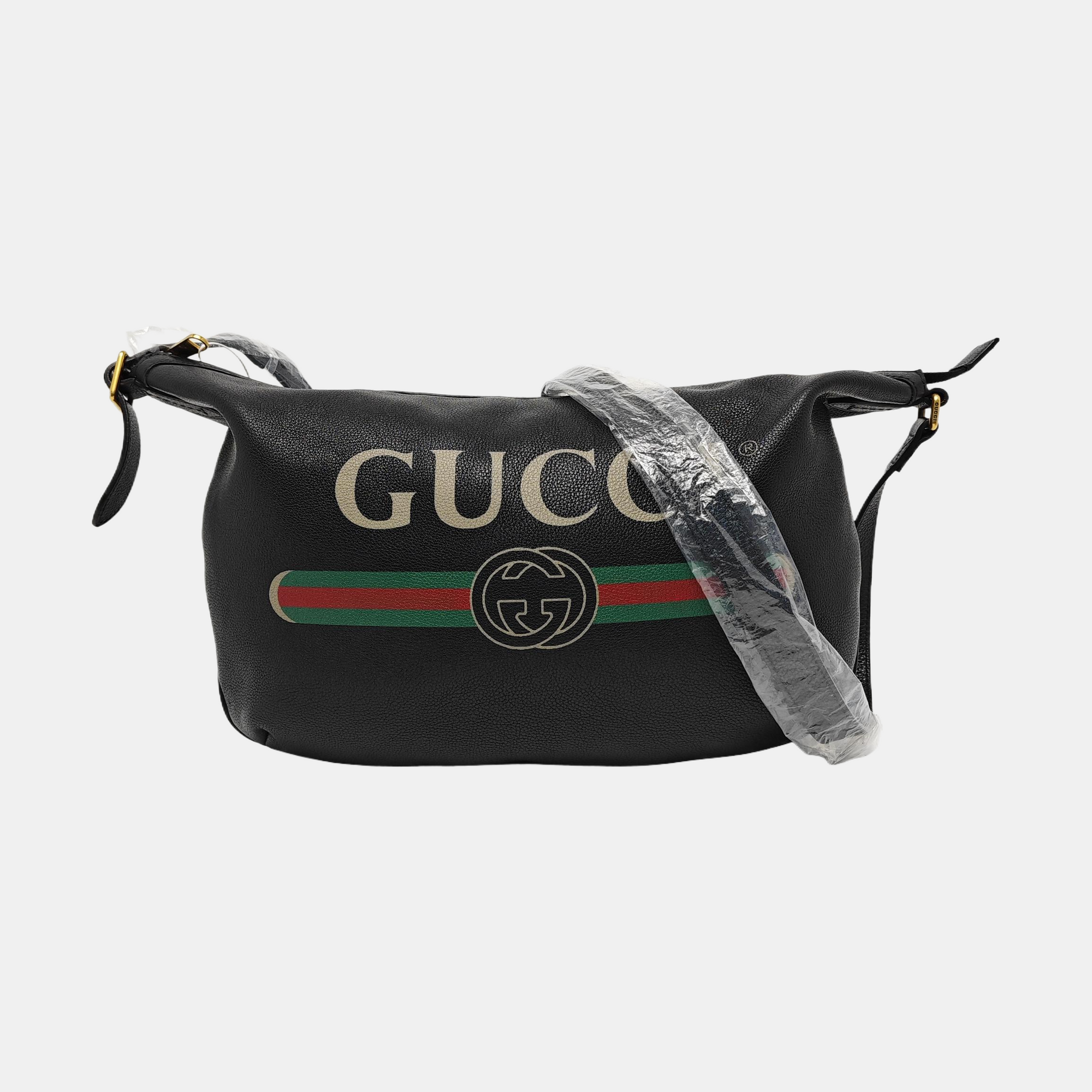Print Calfskin Black