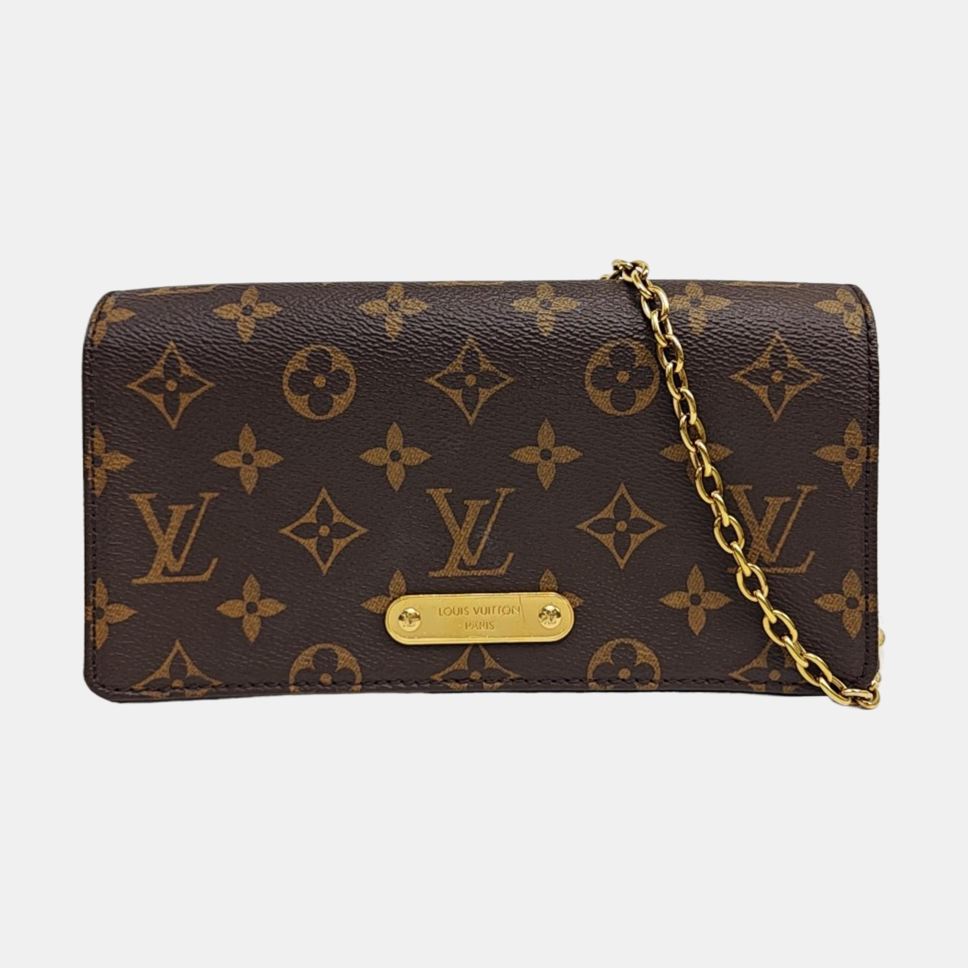Lily Monogram Coated Canvas Brown