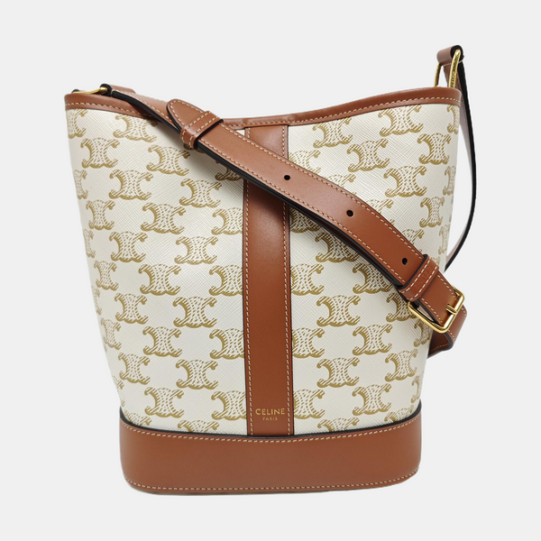 TRIOMPHE CANVAS Small Coated Canvas Beige
