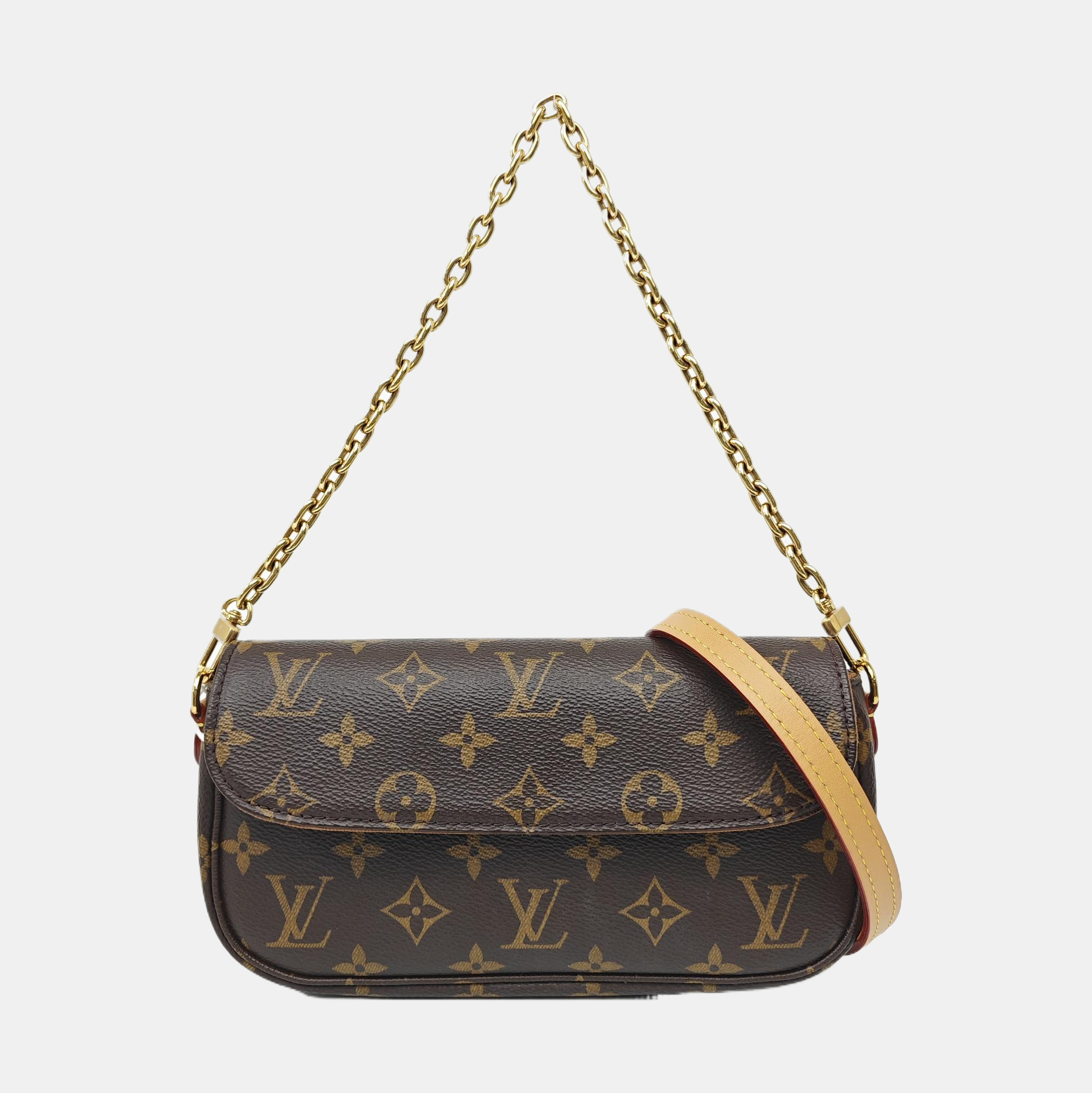 IVY Monogram Coated Canvas Brown
