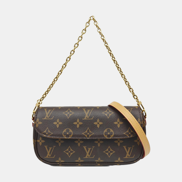 IVY Monogram Coated Canvas Brown