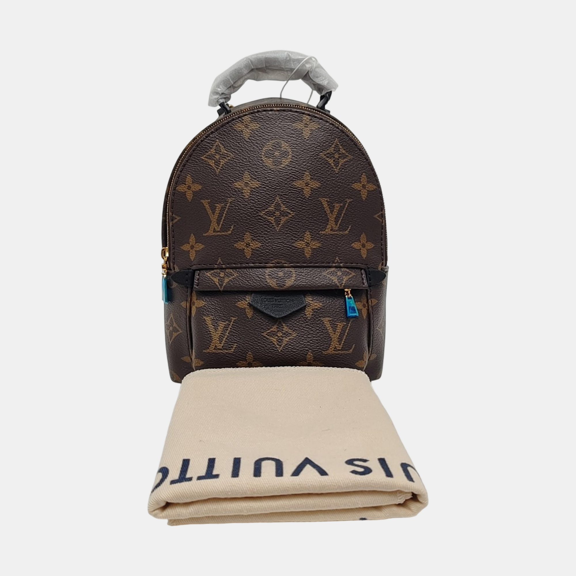 PALM SPRINGS Mini Monogram Coated Canvas Brown