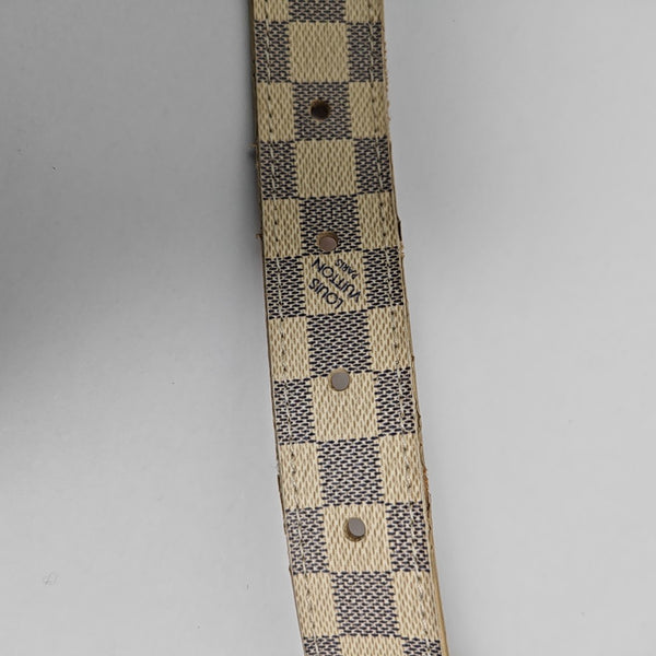 Coated Canvas Belt White