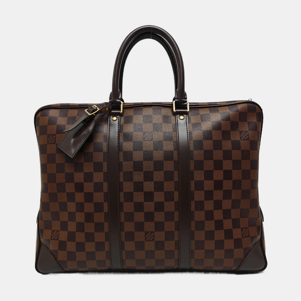 PORTE-DOCUMENTS Damier Ebene Coated Canvas Brown