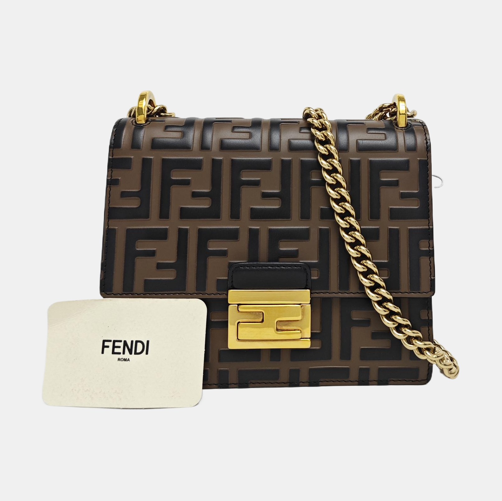 Kan U Small Calfskin Brown
