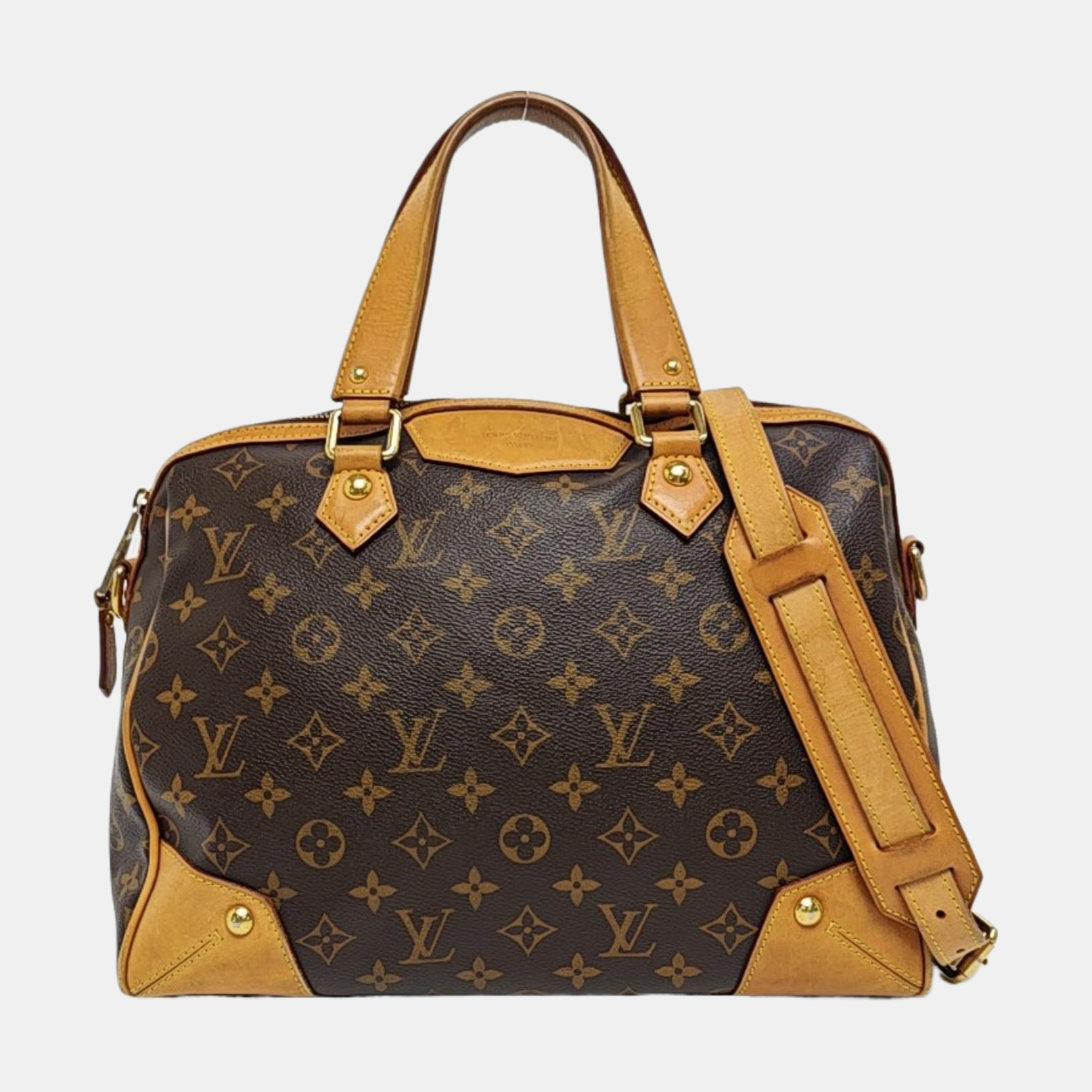 RETIRO NM Monogram Coated Canvas Brown