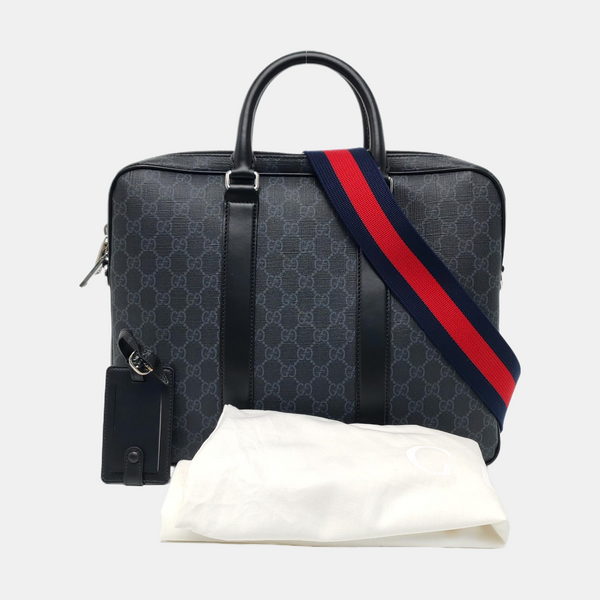 Monogram Coated Canvas Medium Black