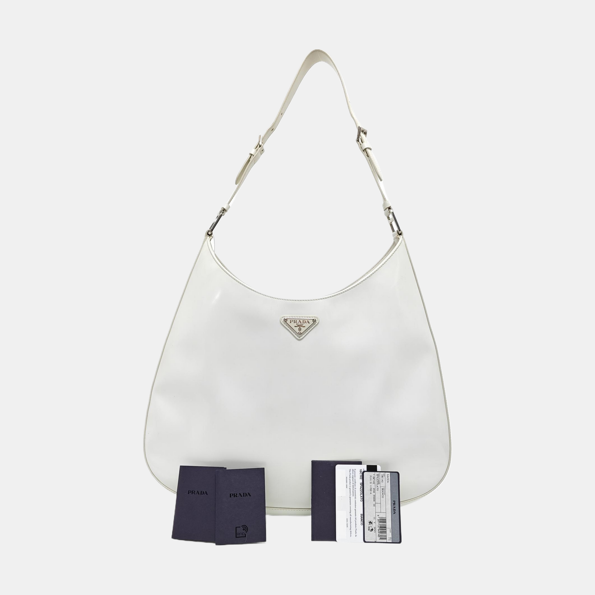 Cleo Medium Calfskin White