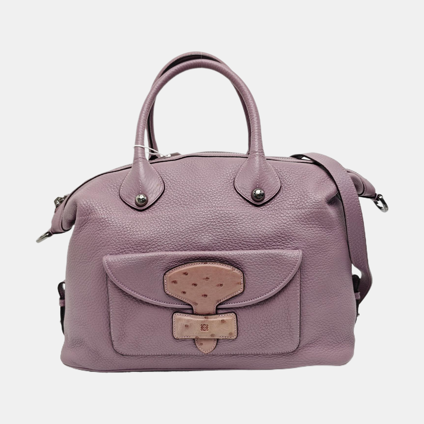 Calfskin Shoulder Bag Purple