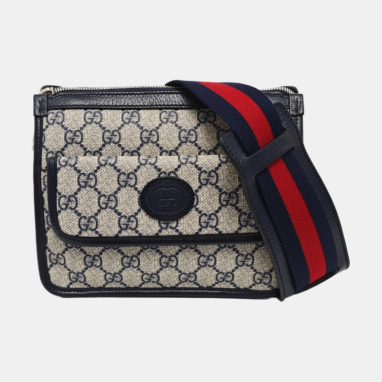Retro Monogram Coated Canvas Blue