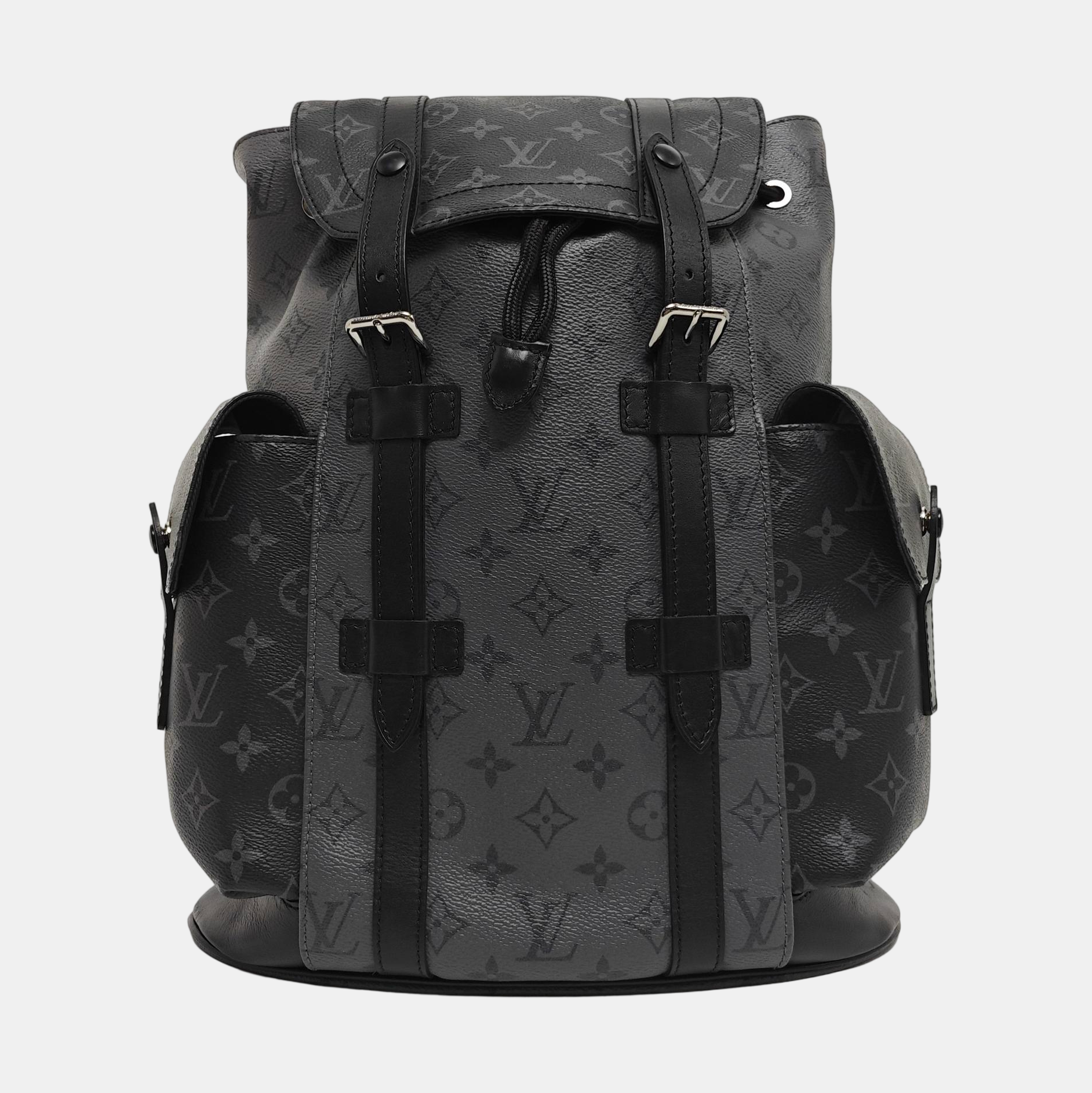 CHRISTOPHER PM Monogram Coated Canvas Gray