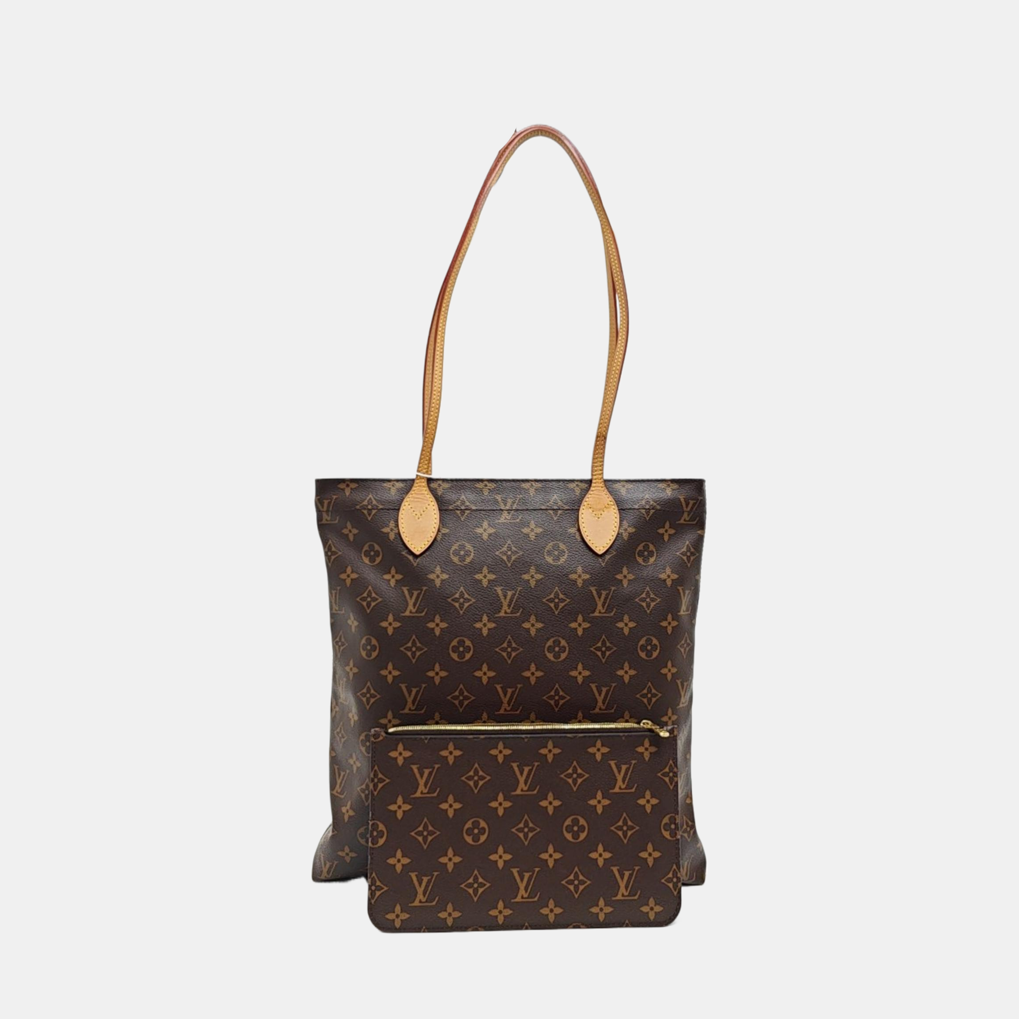 CARRY IT Monogram Coated Canvas Brown