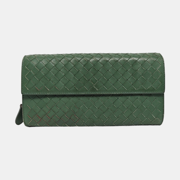 Calfskin Wallet Green