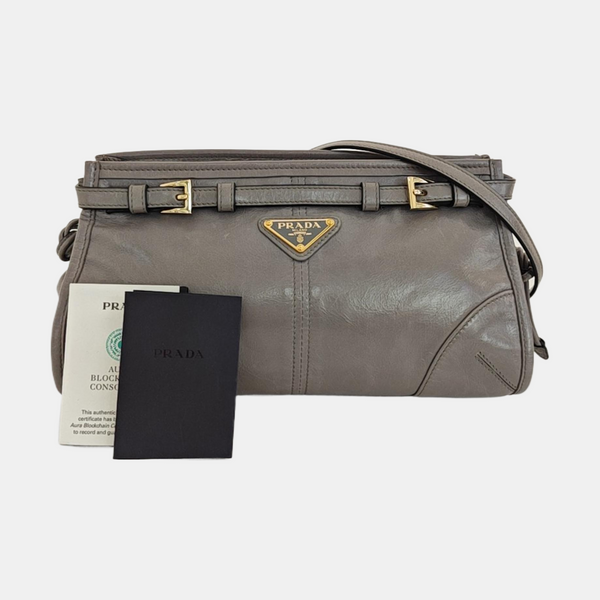Bonnie Small Quilted Calfskin Gray