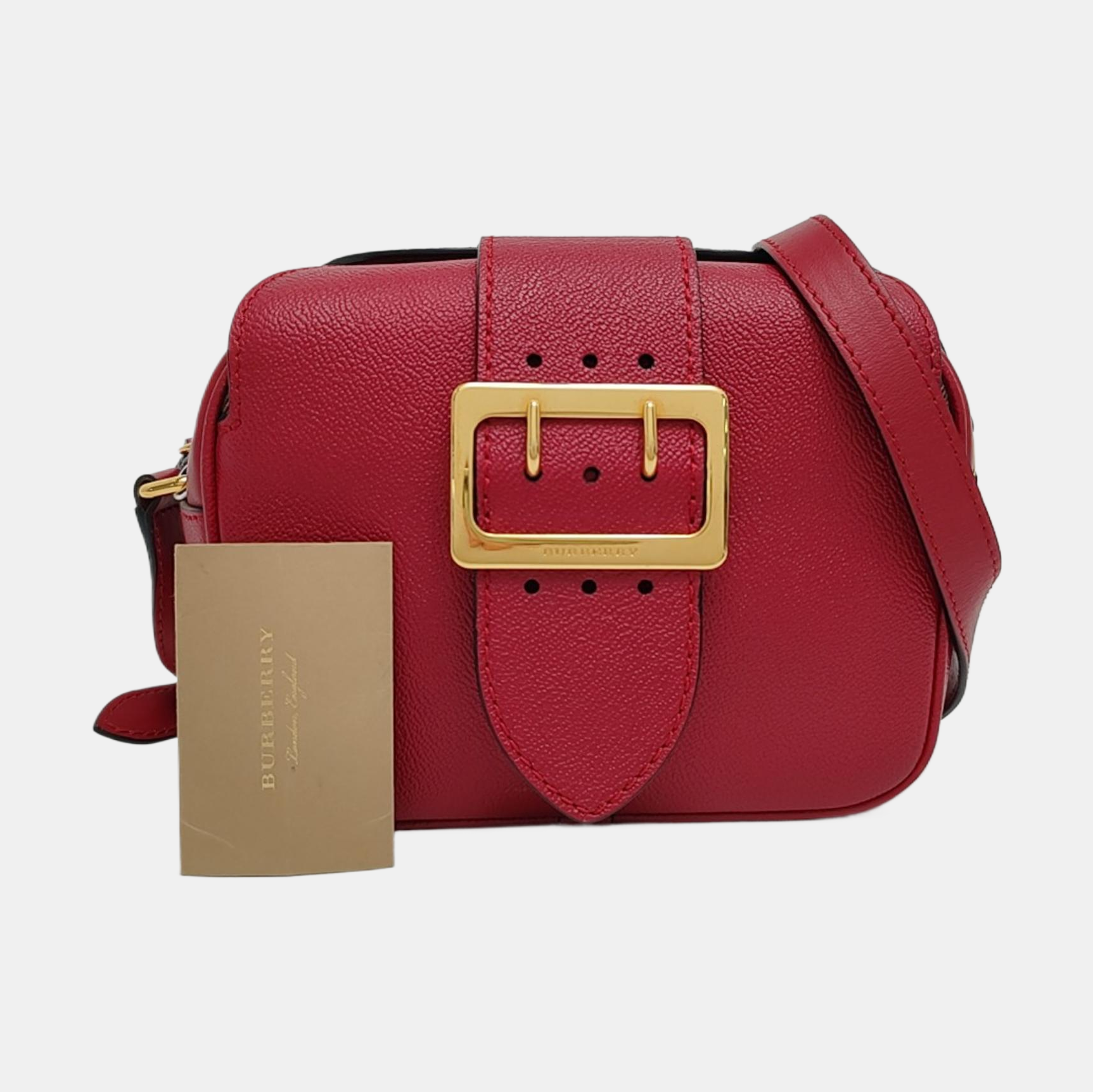 Buckle Calfskin Red