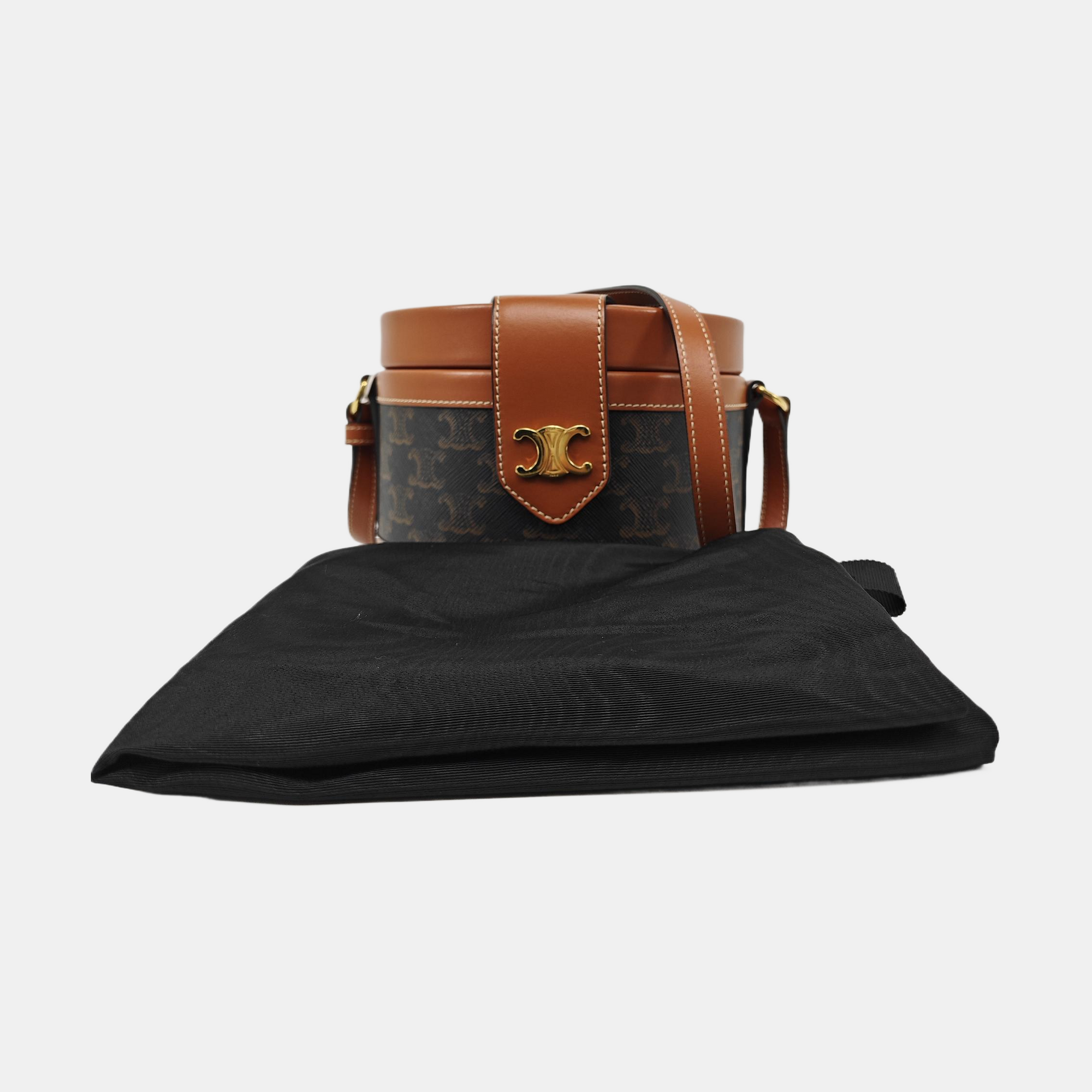 TRIOMPHE Medium Coated Canvas Brown