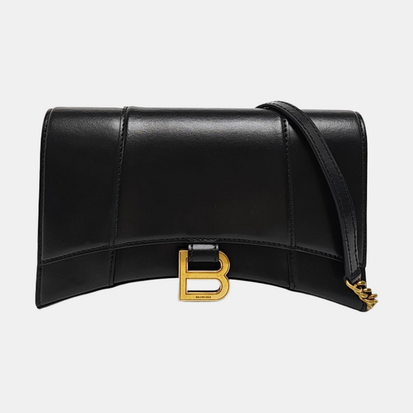 Hourglass S Calfskin Black