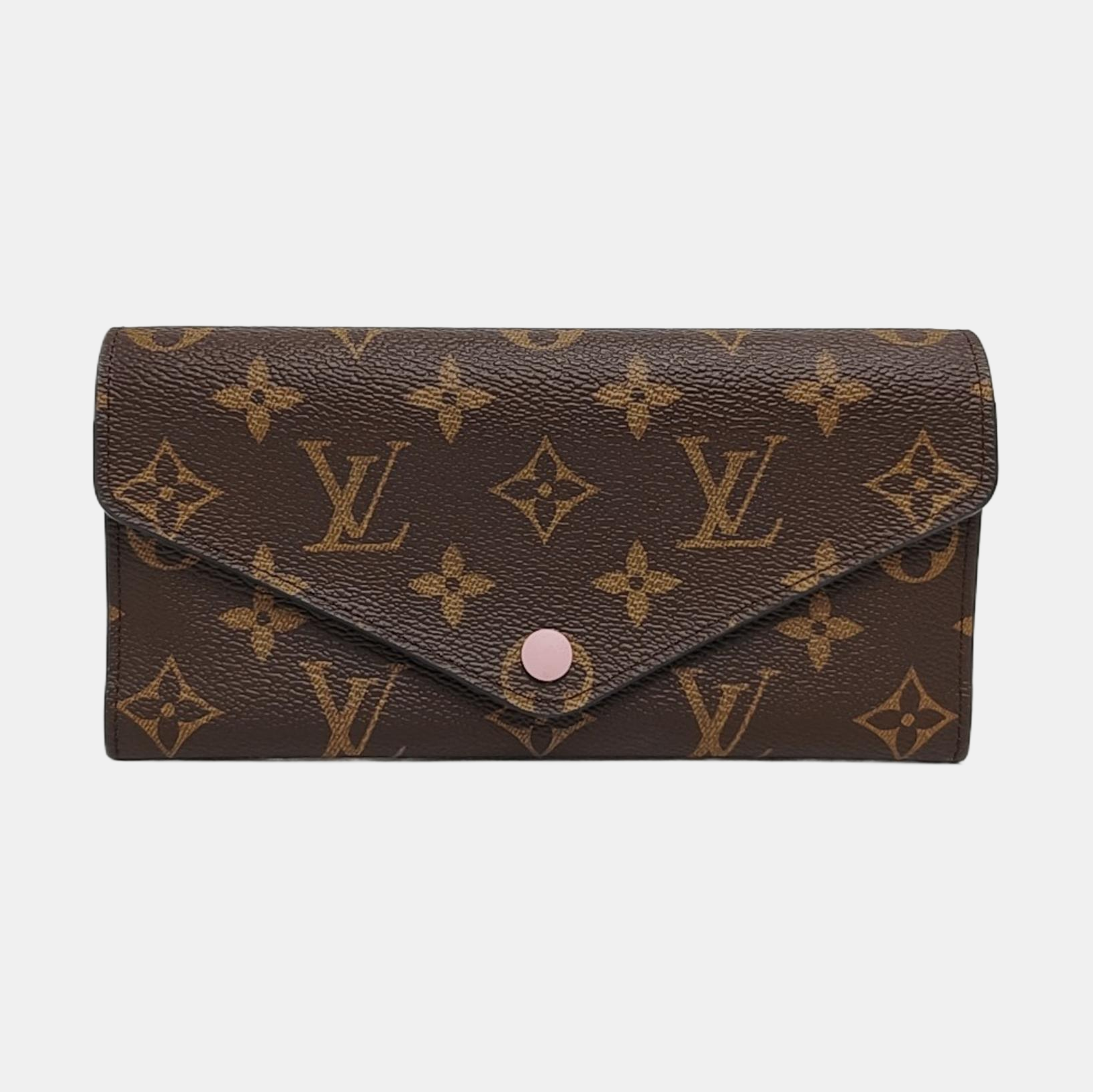 JOSÉPHINE Monogram Coated Canvas Brown Wallet
