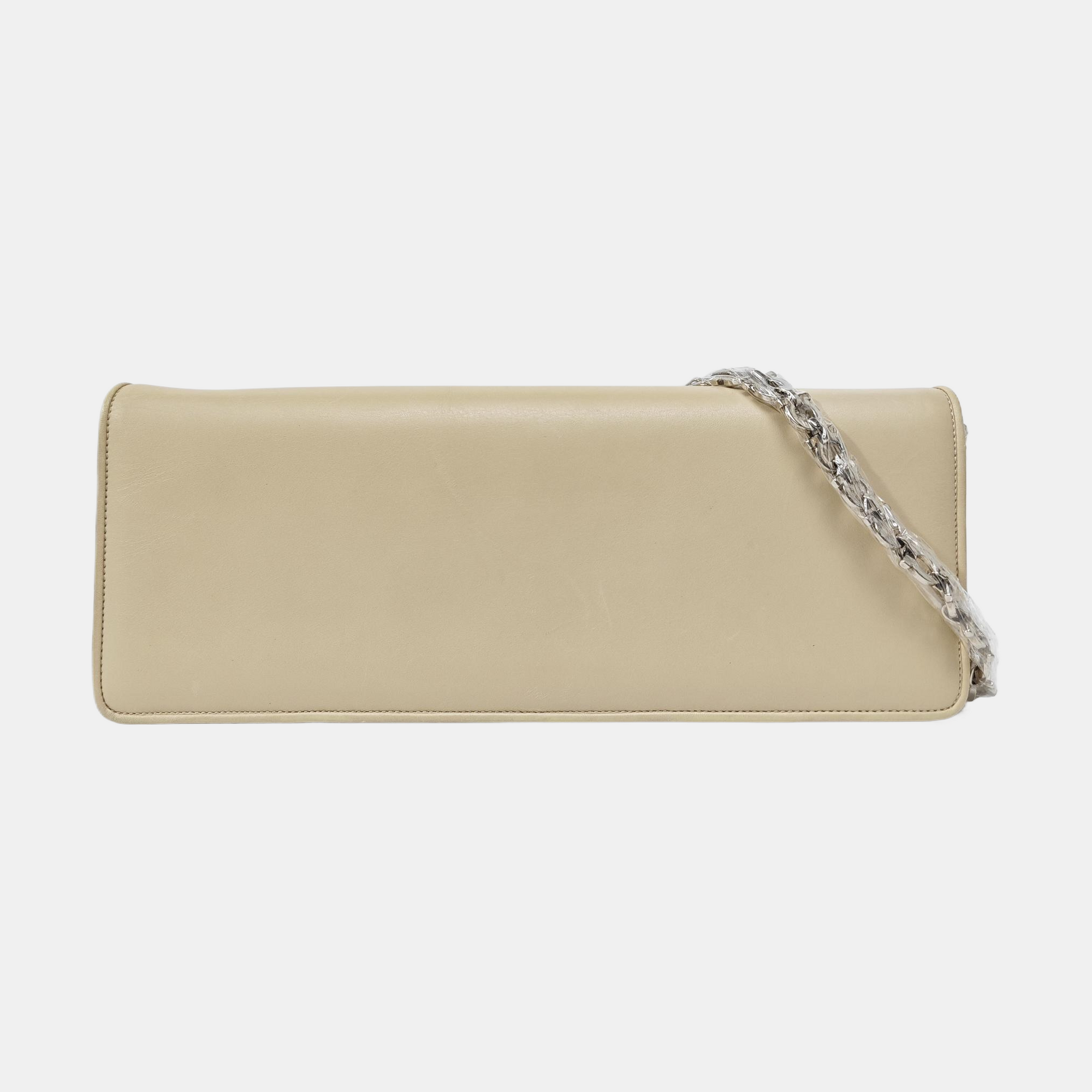 Calfskin Top Handle Bag Beige