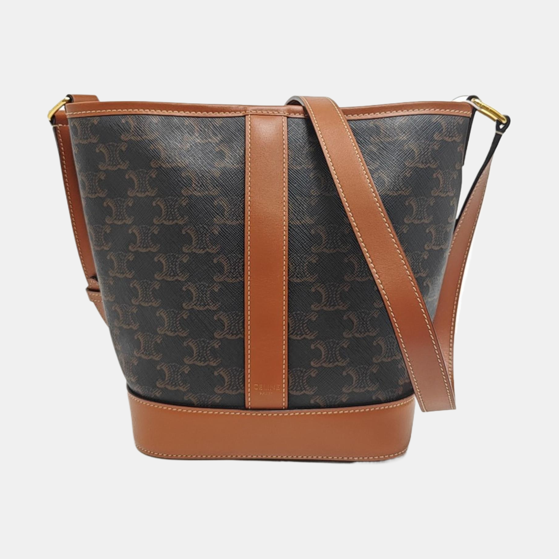 TRIOMPHE CANVAS Small Coated Canvas Brown