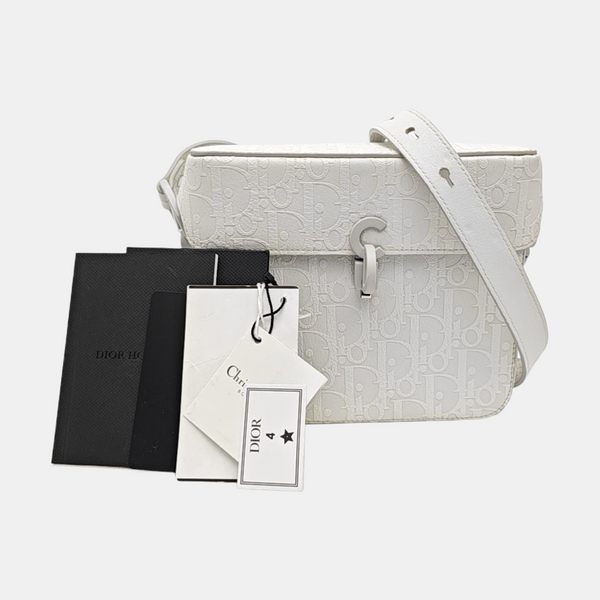 Calfskin Shoulder Bag White