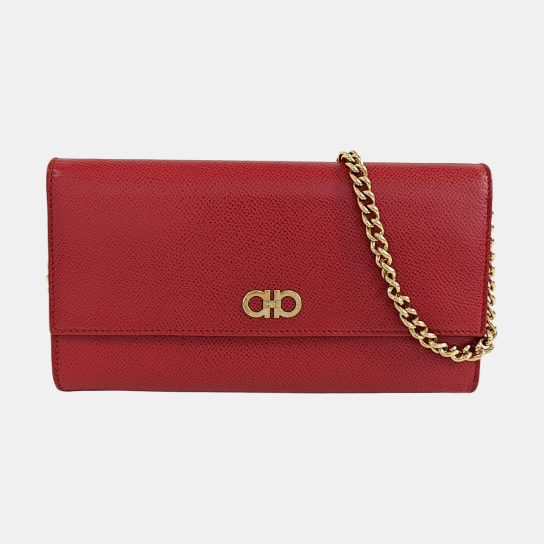 Gancini Calfskin Red