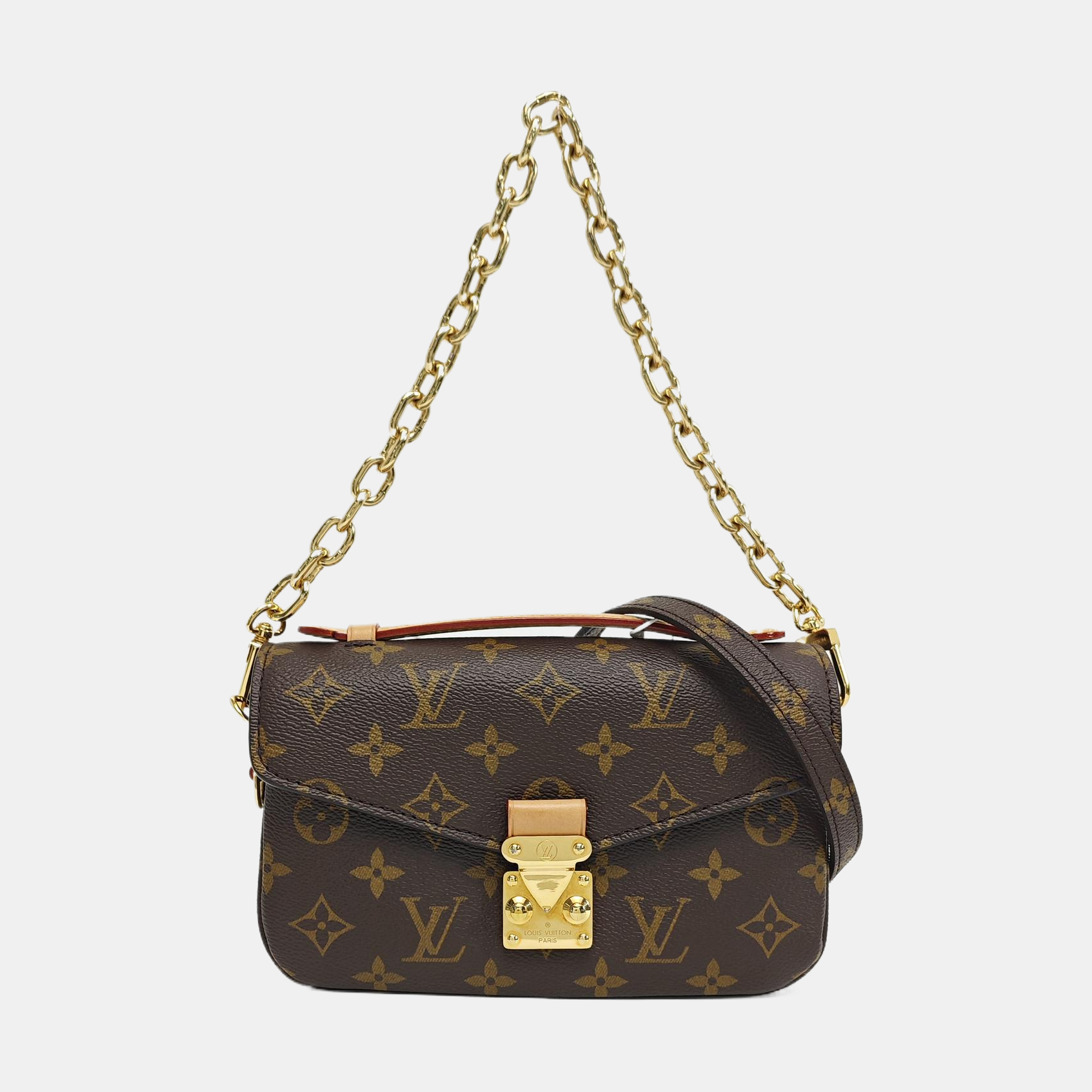 MÉTIS EAST WEST Monogram Coated Canvas Brown